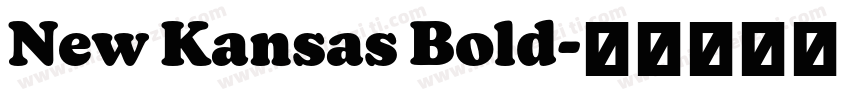 New Kansas Bold字体转换